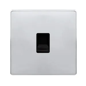 SINGLE TELEPHONE SECONDARY OUTLET - POLISHED CHROM