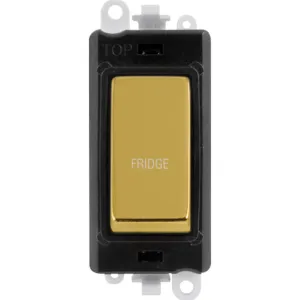 20AX Double Pole Switch Module - Black - Polished