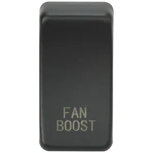 Switch cover marked "FAN BOOST" - Anthracite