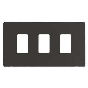 GRIDPRO 3 GANG DEFINITY PLATE MB