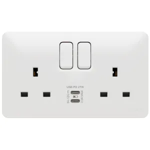 13A 2G DP Sw.Socket USB C+C PD
