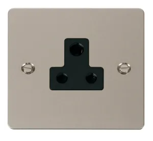 5A Round Pin Socket Outlet  - Black