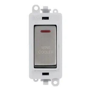 20AX Double Pole Switch With LED Module - Polar Wh