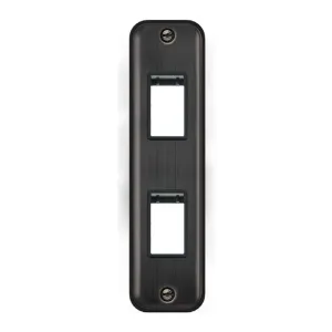 2 GANG MINIGRID UNFURNISHED ARCHITRAVE PLATE - 2 A