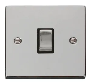 20A 1 Gang DP 'Ingot' Switch - Black