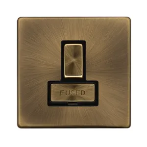 13A INGOT SWITCHED FUSED CONNECTION UNIT - ANTIQUE