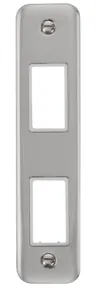 2 Gang MiniGrid Unfurnished Architrave Plate - 2 A
