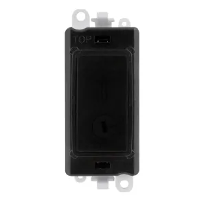 13A Fused Lockable Module - Black
