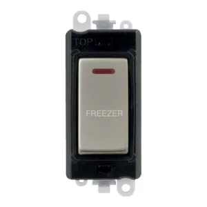 20AX Double Pole Switch With LED Module - Black -