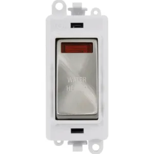 20AX Double Pole Switch With Neon Module - Polar W