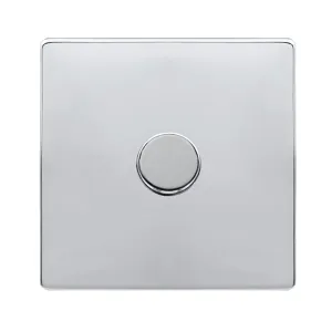1 GANG 2 WAY 100W DIMMER SWITCH - POLISHED CHROME