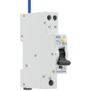 COMPACT 20A 30MA C CURVE TYPE A DOUBLE POLE RCBO B