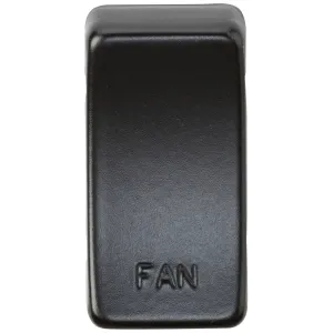 Switch cover "marked FAN" - matt black
