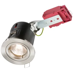 230V 50W Fixed GU10 IC Fire-Rated Downlight in Bru