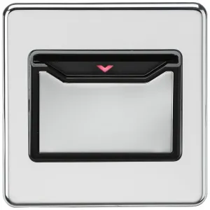 32A 1G Key Card Switch - Polished Chrome