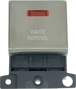 20A DP INGT SW+NEON SS "WASTE DISPOSAL"