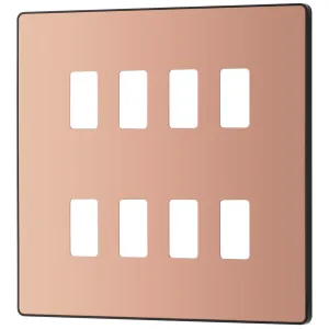 GRID FRONT PLATE - PCD EVOLVE - POLISHED COPPER -