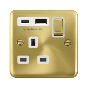 DECO+ 'INGOT' 13A 1  GANG  SWITCHED SAFETY SHUTTER