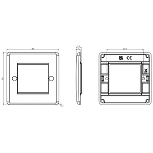 2G Modular Faceplate [Part M Compliant]