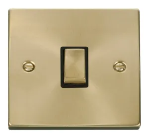 20A 1 Gang DP 'Ingot' Switch - Black