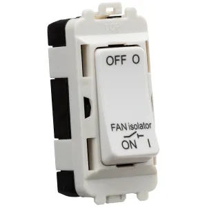 10A Fan Isolator Module - White