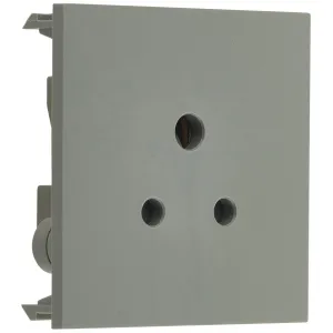 EURO MODULE 2A - ROUND PIN UNSWITCHED SOCKET POWER