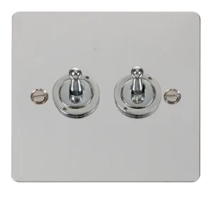 10AX 2 Gang 2 Way Toggle  Switch