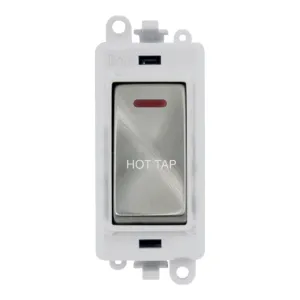 20AX Double Pole Switch With LED Module - Polar Wh