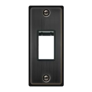 1 GANG MINIGRID UNFURNISHED ARCHITRAVE PLATE - 1 A