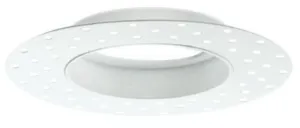 DEFENDER - FIXED MATT WHITE BAFFLED TRIMLESS KIT F