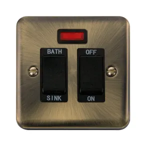 20A DP Sink/Bath Switch With Neon