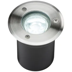 230V IP65 3W LED Stainless Steel Recessed Ground L