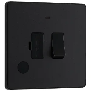 EVOLVE MATT BLACK (BLACK) SWITCHED 13A FUSED CONNE