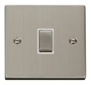 20A 1 Gang DP 'Ingot' Switch - White