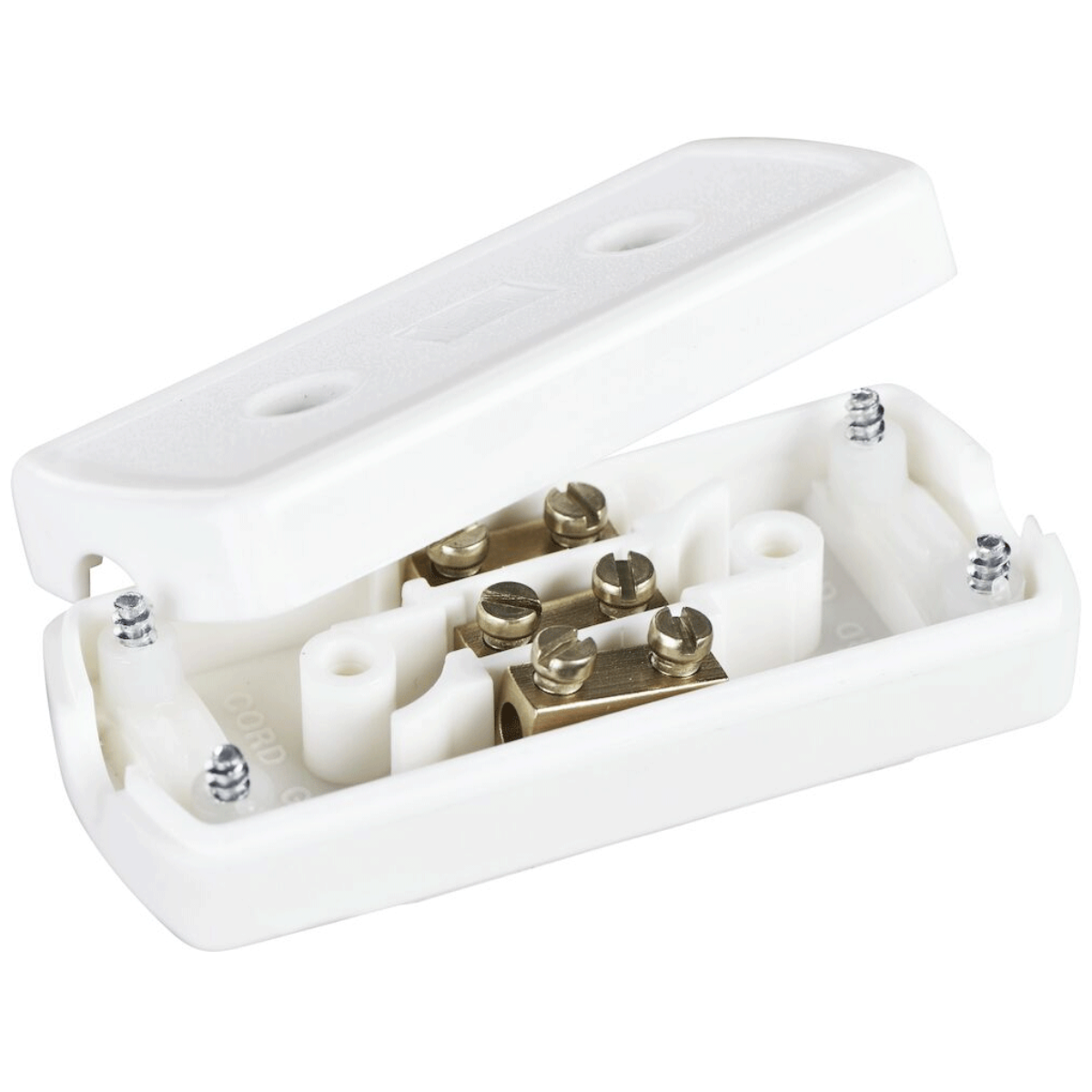 13A, 3-PIN SOLID BRASS BLOCK THROUGH TERMINALS BAG
