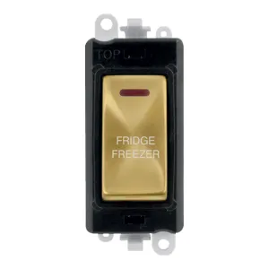20AX Double Pole Switch With LED Module - Black -