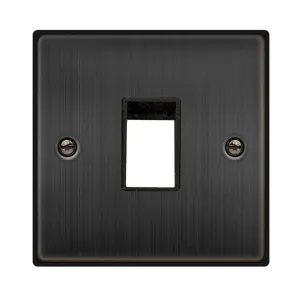 1 GANG MINIGRID UNFURNISHED PLATE - 1 APERTURE - M