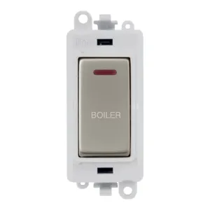 20AX Double Pole Switch With LED Module - Polar Wh