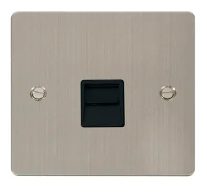 Single Telephone Socket Master  - Black