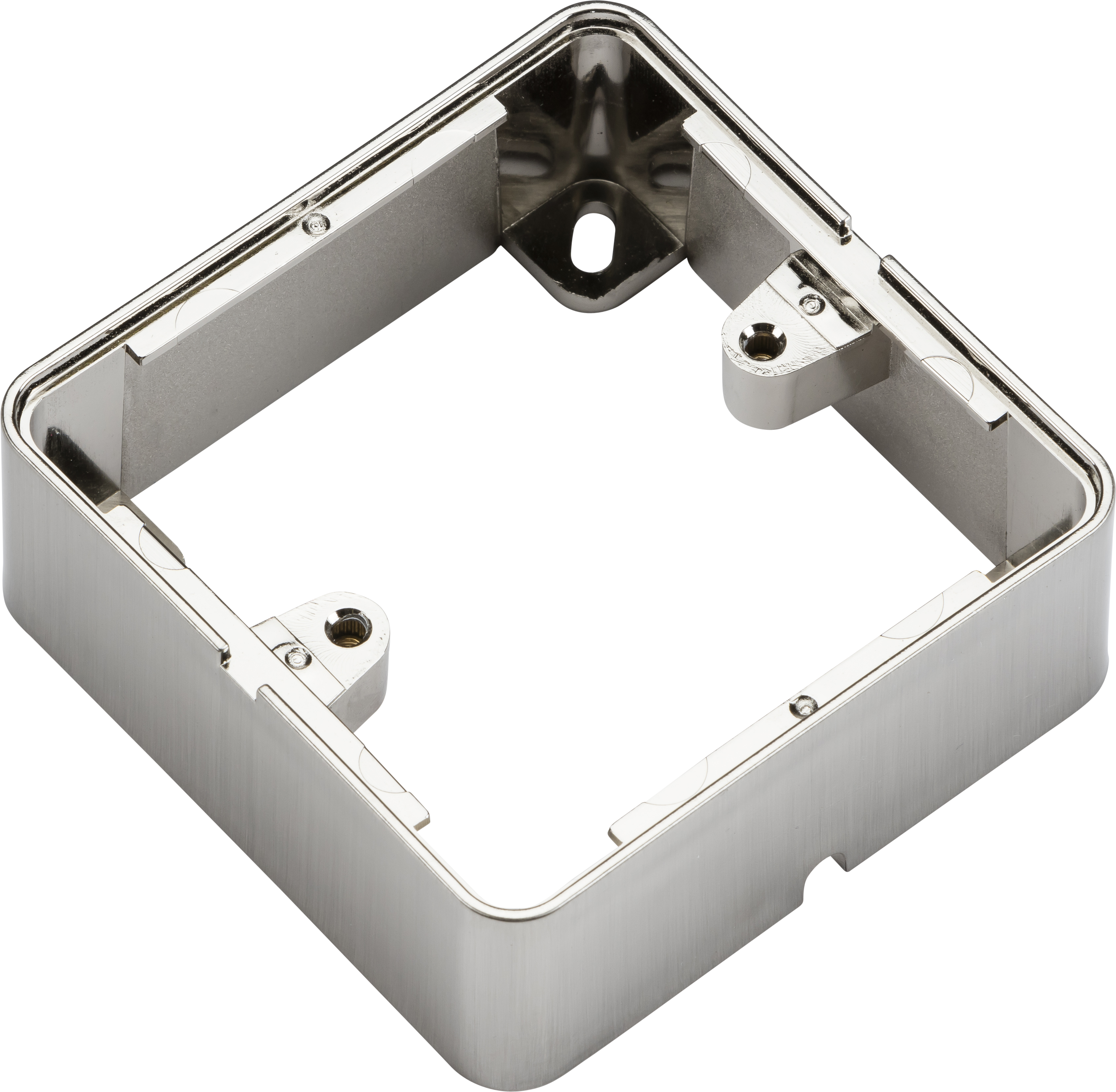 1G Surface Box - Brushed Chrome effect