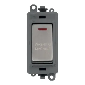 20AX Double Pole Switch With LED Module - Grey - S