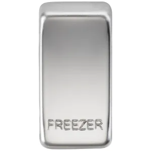 Switch cover "marked FREEZER" - polished chrome
