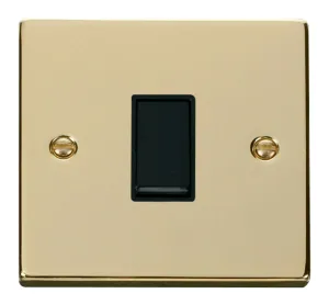 1 Gang Intermediate 10AX Switch - Black
