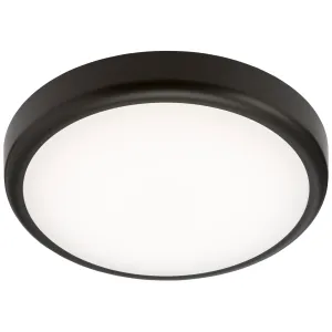 230V IP65 14W CCT Adjustable LED Bulkhead C/W Blac