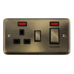 Deco Plus - 50A Cooker Control Unit With Neons - I