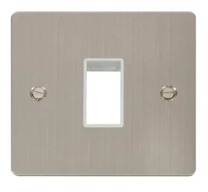 1 Gang Plate Single Switch Aperture  - White