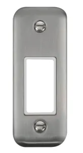 1 Gang MiniGrid Unfurnished Architrave Plate - 1 A