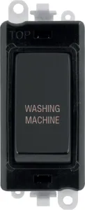 20AX Double Pole Switch Module - Black - Matt Blac