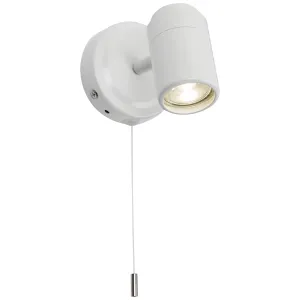 230V IP44 GU10 Single Spotlight - Matt White