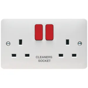 13A 2G DP S-S RED R MKED CLEANERS SOCKET